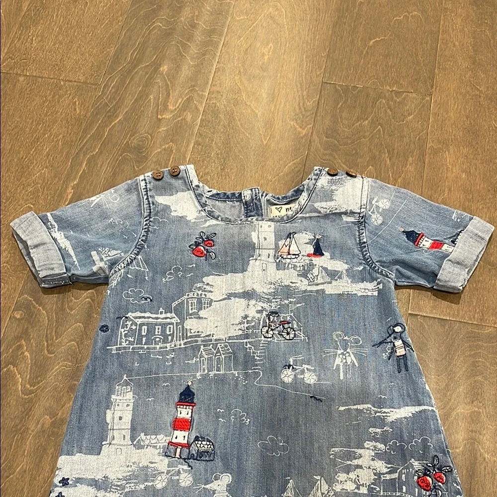 (Next) Denim Girl Dress size 2-3yrs